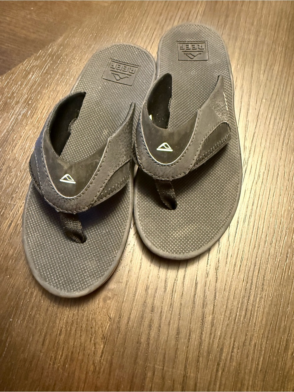 Reef Kids Dark Gray Flip-Flop Sandals